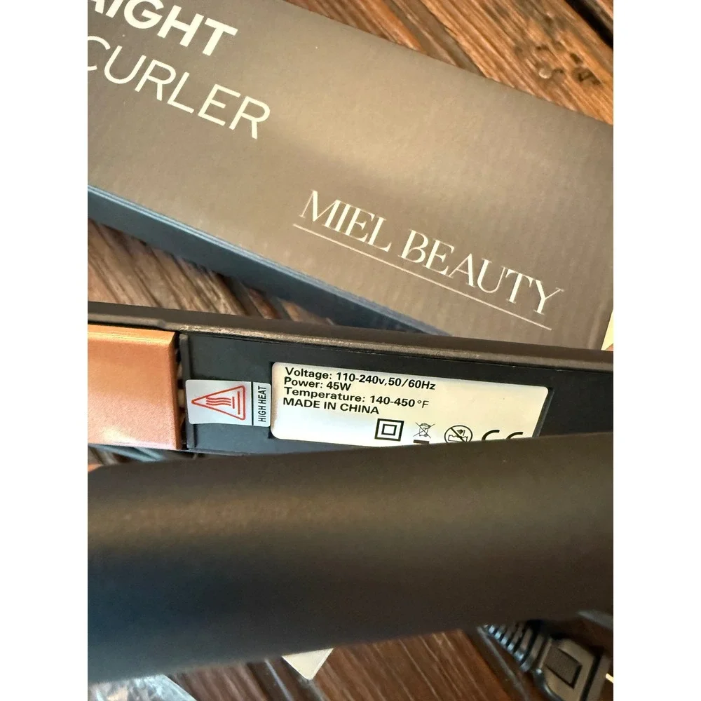 Miel Beauty Professional Hair Straightener Curler LED Digital Display 140-450F